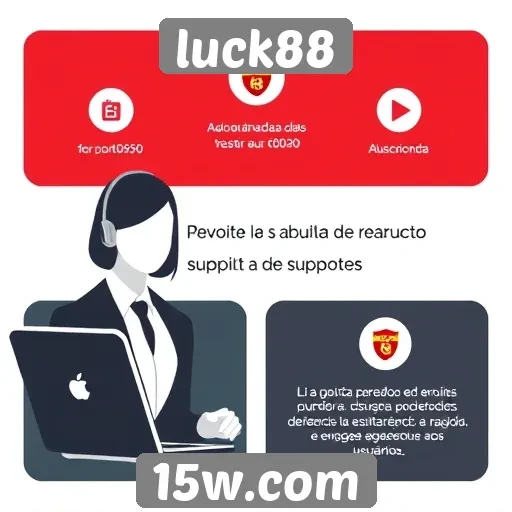 Recursos de suporte ao cliente do site luck88